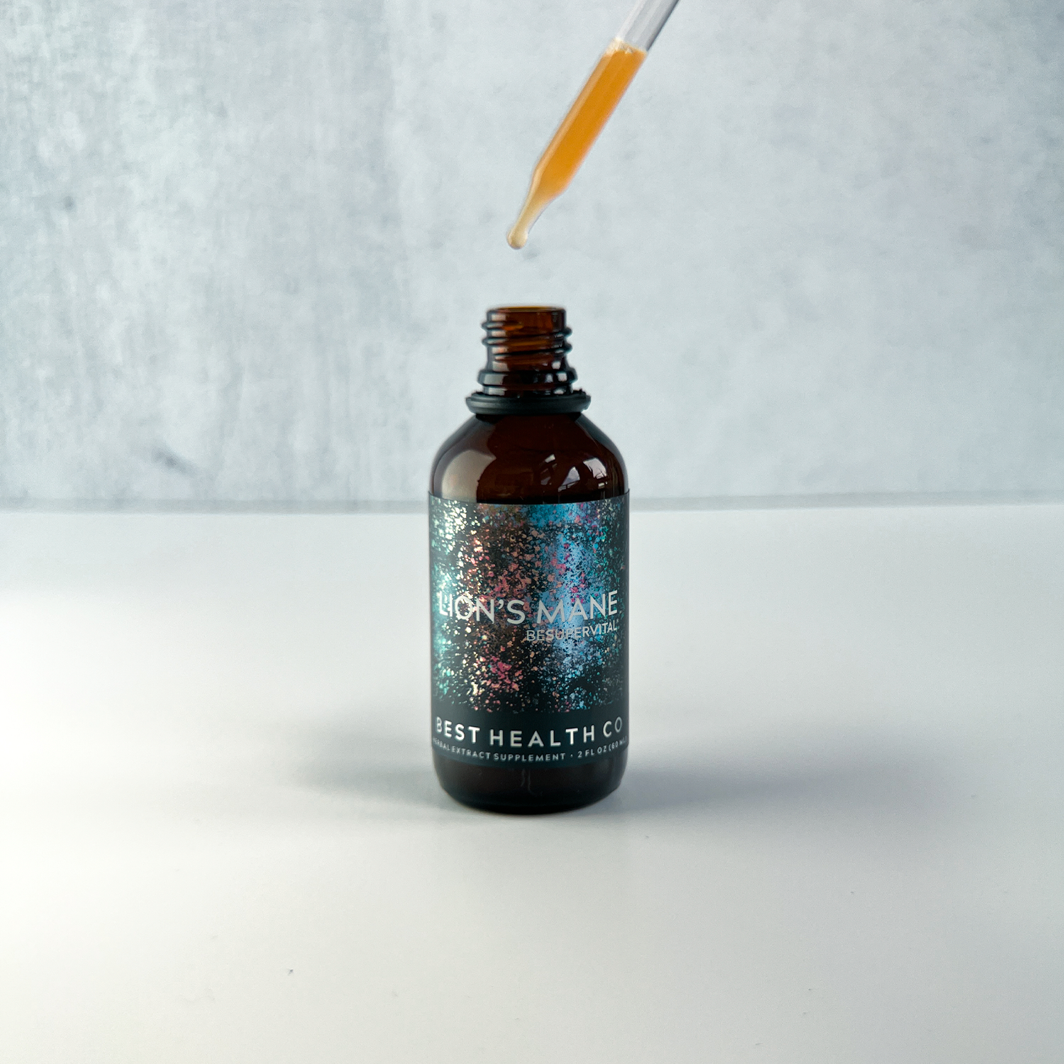 LION'S MANE mushroom extract with dropper from Best Health Co.