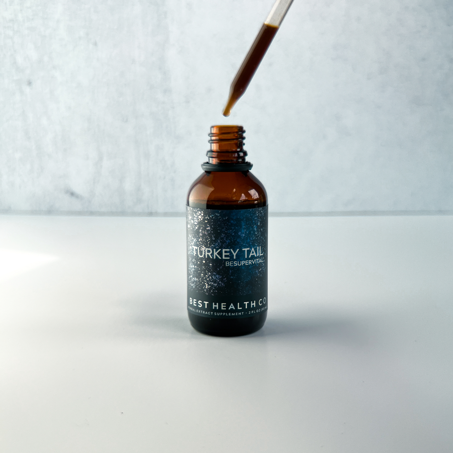 TURKEY TAIL mushroom extract with dropper from Best Health Co.